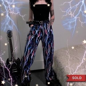 ⚡️ Blue/Pink Lightning Pants!⚡️